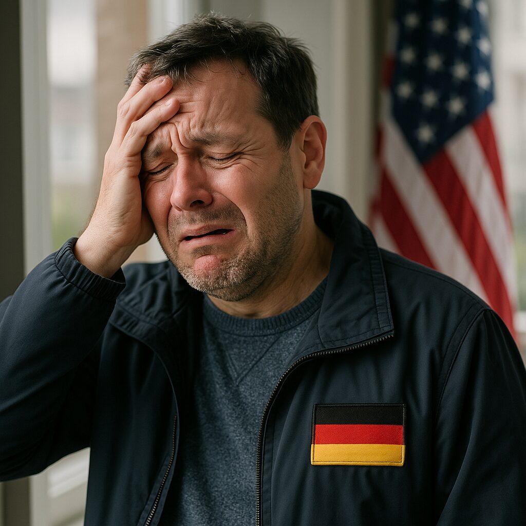 Ein Mann jammert darüber die USA als Verbündeten verloren zu haben